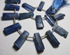 8 inches - Gorgeous Very Rare - Natural Kyanite Rough Material slices - Trully Gorgeous Deep Blue Colour huge size - 5 - 16 mm long
